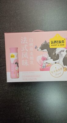 伊利认养一头牛白桃燕麦酸乳