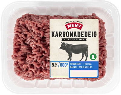 Karbonadedeig 5% u/Salt og Vann 600g Meny