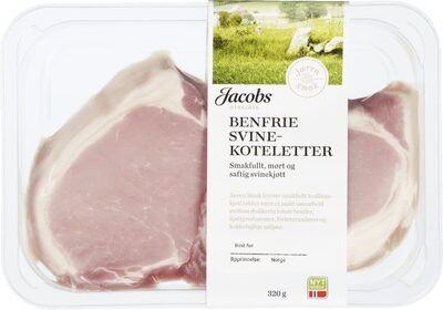 Svinekotelett Benfri 2pk Jacobs