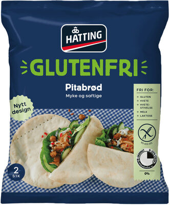 Pitabrød glutenfri 2stk 230g Hatting