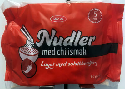 Nudler med Chilismak front packaging