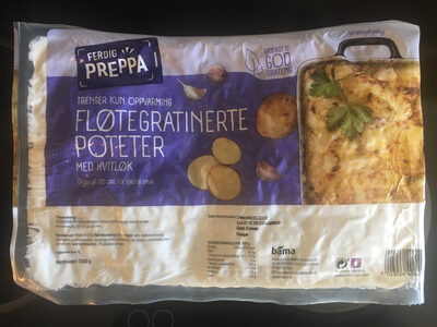 Fløtegratinerte poteter med hvitløk