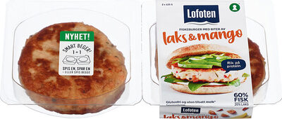 Burger Laks& Mango 2x125g Lofoten