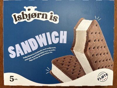 Sandwich Original Kjeks Med Vaniljeis