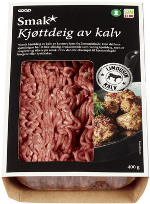 Coop Smak Kjøttdeig av Kalv 9% 400g