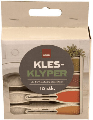 Coop Klesklyper i Plast front packaging