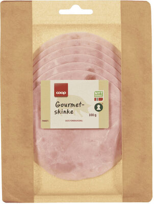 Coop Gourmet Kokt Gourmetskinke 100g front packaging