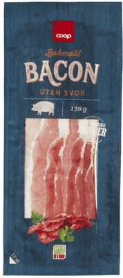 Coop Bacon uten Svor 130g