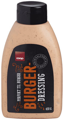 Coop Burgerdressing 410g front packaging
