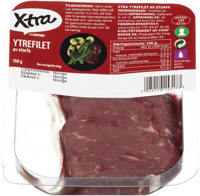X-tra Skivet Ytrefilet Storfe 150g