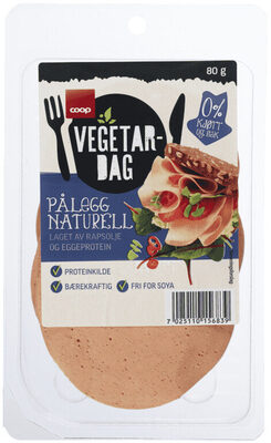 Coop Vegetardag Pålegg Naturell 80g