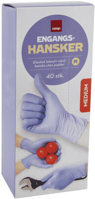 Coop Engangshansker 40stk front packaging