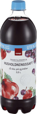 Coop Husholdningssaft uten tilsatt sukker 0,9l