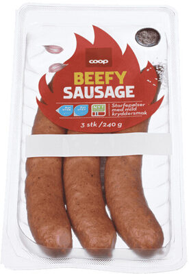 Coop Beefy Sausage 240g