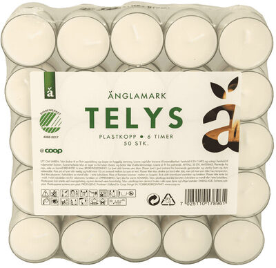 Änglamark Telys 6 timer 50stk