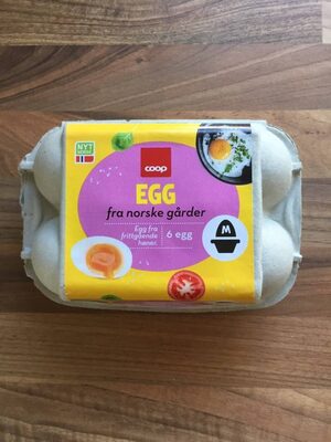 Egg fra norske gårder (Coop) front packaging