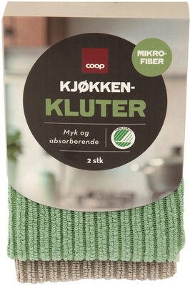 Coop Kjøkkenklut Mikrofiber 2pk