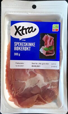 X-tra Spekeskinke Bøkerøkt front packaging