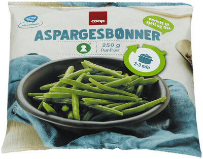 Coop Aspargesbønner 250g front packaging