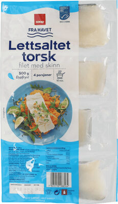 Coop Lettsaltet Torsk 4x125g