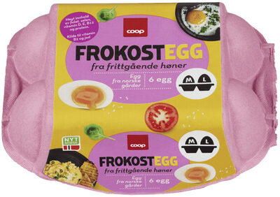 Coop Frokostegg Frittgående M/L 6pk