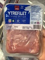 Ytrefillet Av Svin i tynne skiver