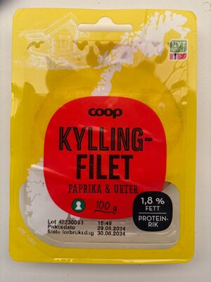 Pålegg Kyllingfilet Paprika & Urter