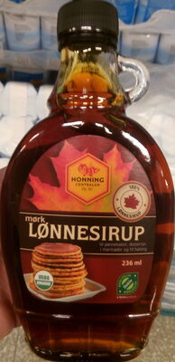 Økologisk Mørk Lønnesirup front packaging