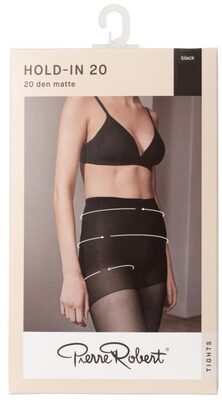 Hold-In 20 Den 44-48 Black pr front packaging