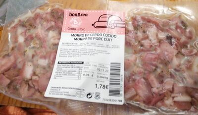 Morro de cerdo cocido