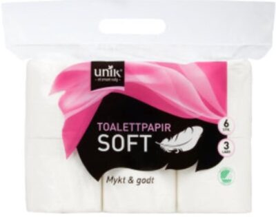 Toalettpapir Soft 6rl Unik
