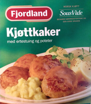 Kjøttkaker m/Ertestuing 605g Fjordland