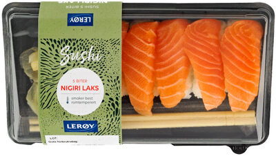 Sushi Laks Nigiri 5 Biter 152g Meny