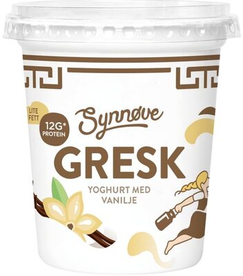 Yoghurt Gresk Vanilje 350g Synnøve