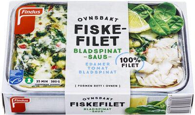 Ovnsbakt Fisk m/Bladspinat 380g Findus
