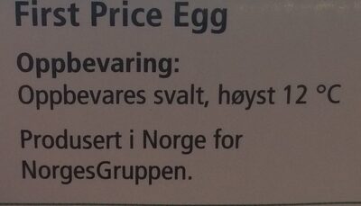 Egg ingredients label