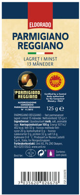 Parmigiano Reggiano 125g Eldorado