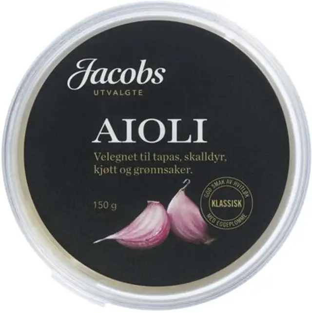 Aioli 150g Jacobs Utvalgte front packaging