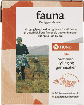 Fauna Hund Våtfor Kylling&Grønnsaker 375g