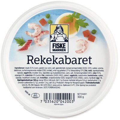 Rekecabaret 300g Fiskemannen