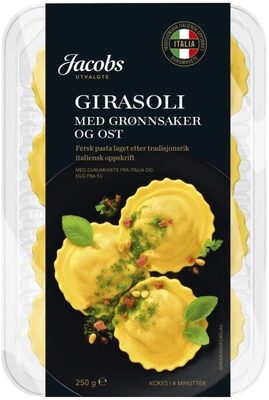 Girasoli m/ Grønnsaker og Ost 250g Ju front packaging