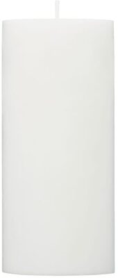 Kubbelys Hvit 100% Stearin 15cm Unik