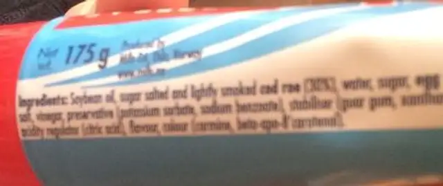 Kaviarmix 175G Mills ingredients label