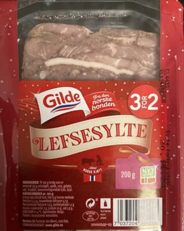 Lefsesylte front packaging