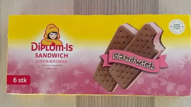 Sandwich Jordbærsmak front packaging
