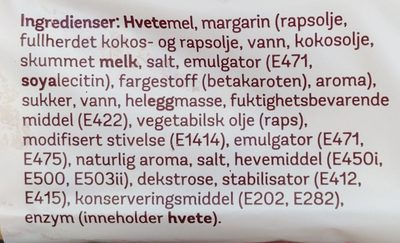 Lefsegodt Smurt 2pk 220g Berthas ingredients label