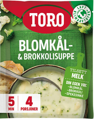 Blomkål&Broccoli Suppe Kremet 64g Toro