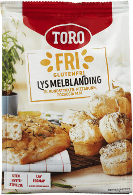 Melblanding Lys glutenfri 375g Toro