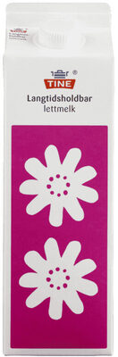 Tine Langtidsholdbar Lettmelk 1l front packaging