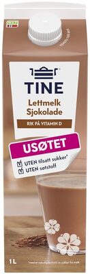 Tine Lettmelk Sjokolade Usøtet, 1 l